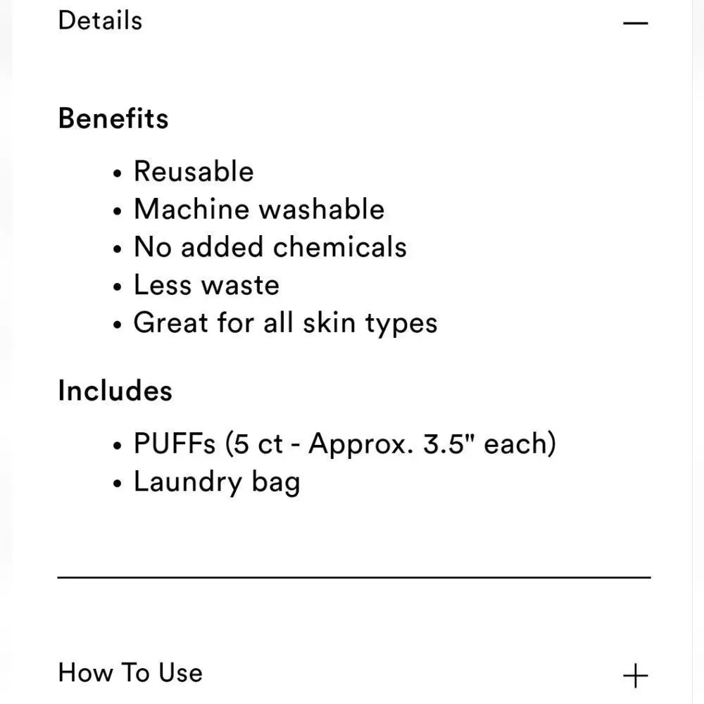 The Puff The Original Makeup Eraser 2-In-1 Reusable Toner & Exfoliation Puff